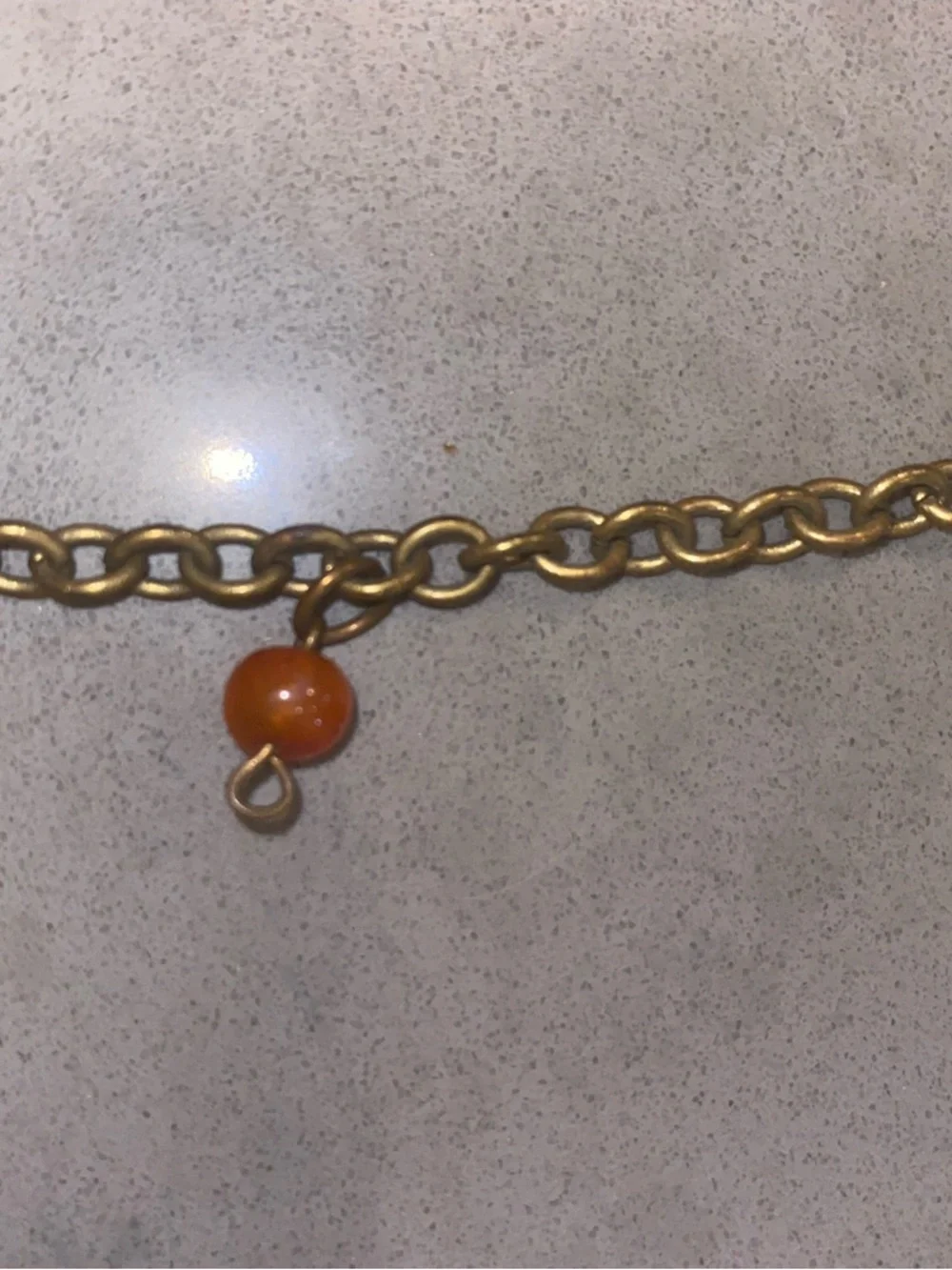 Vintage Boho Brass Pendant Necklace Coral wood Beads cottagecore festival - Picture 12 of 12